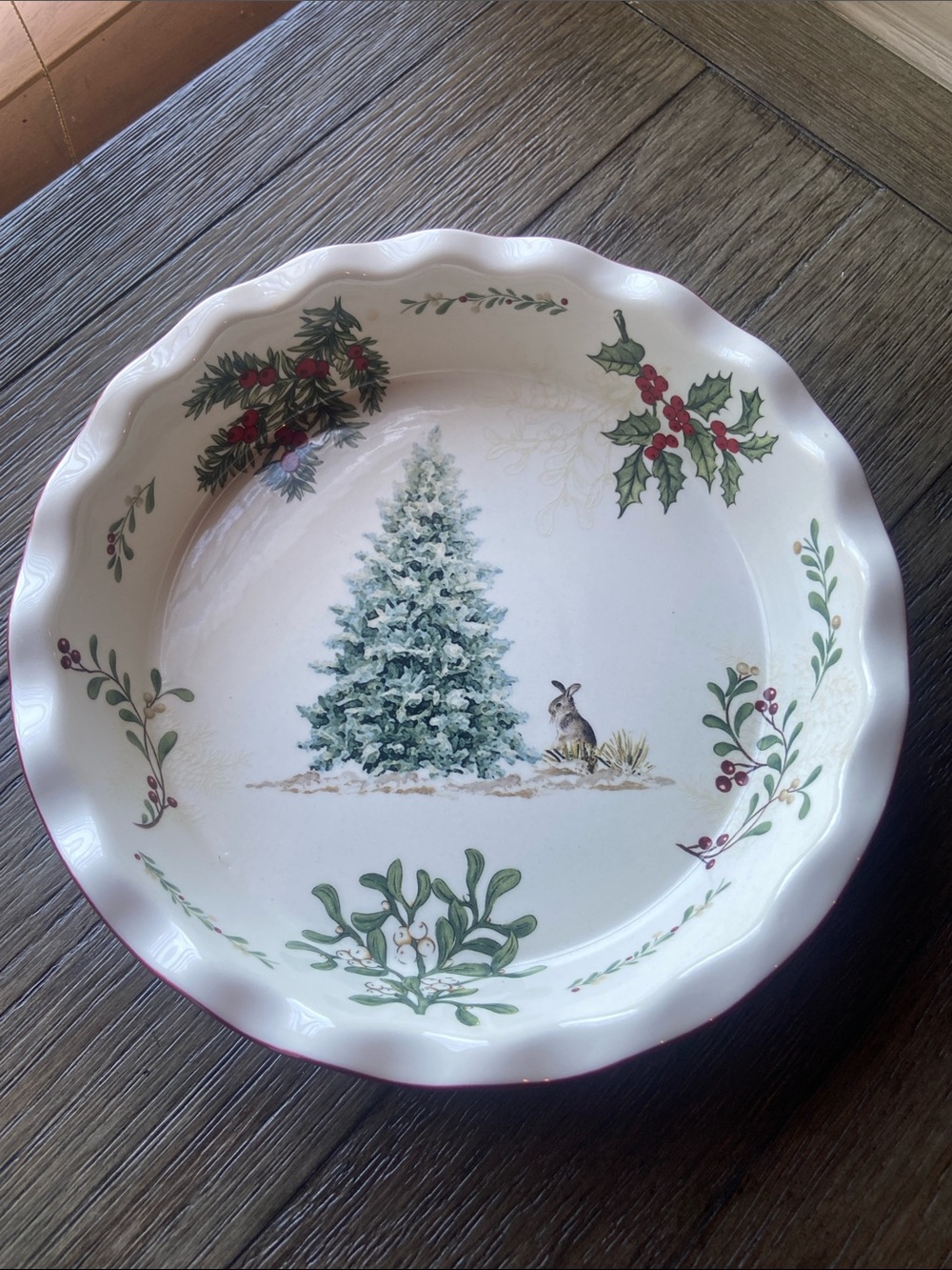 Better Homes & Garden Pie Dish - White/Green